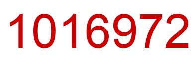 Number 1016972 red image