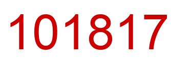 Number 101817 red image