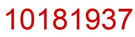 Number 10181937 red image