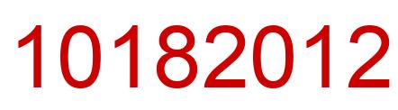 Número 10182012 imagen rojo