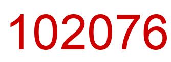 Número 102076 imagen rojo