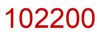 Número 102200 imagen rojo