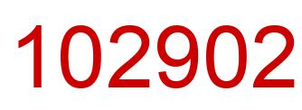Número 102902 imagen rojo