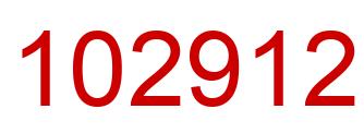 Número 102912 imagen rojo