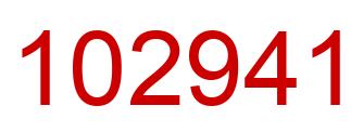 Number 102941 red image