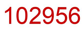 Número 102956 imagen rojo