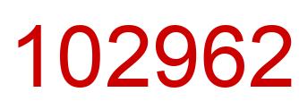 Number 102962 red image