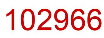 Number 102966 red image
