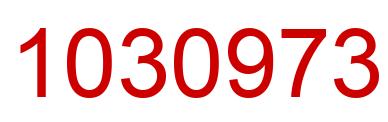 Número 1030973 imagen rojo
