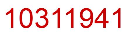Number 10311941 red image
