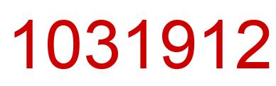 Number 1031912 red image