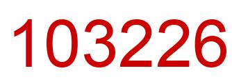 Number 103226 red image