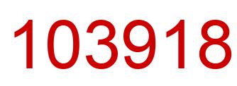 Number 103918 red image