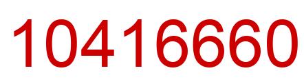 Number 10416660 red image