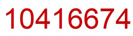 Number 10416674 red image