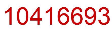 Number 10416693 red image