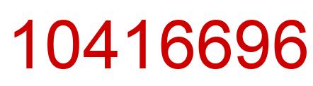 Number 10416696 red image