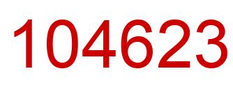 Number 104623 red image