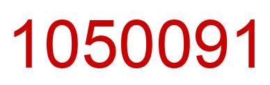 Number 1050091 red image
