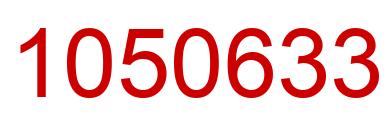 Number 1050633 red image