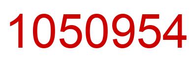 Number 1050954 red image