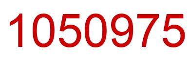 Number 1050975 red image