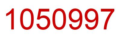 Number 1050997 red image