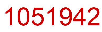 Número 1051942 imagen rojo