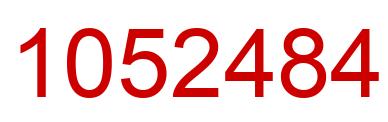 Number 1052484 red image
