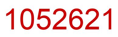 Number 1052621 red image