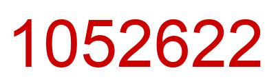 Number 1052622 red image