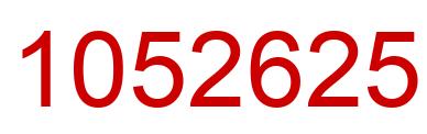 Number 1052625 red image