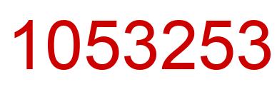 Número 1053253 imagen rojo