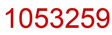 Número 1053259 imagen rojo