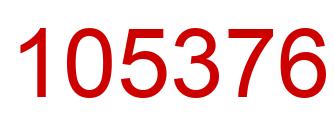 Number 105376 red image