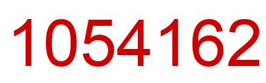 Number 1054162 red image