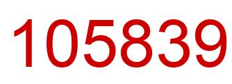 Número 105839 imagen rojo