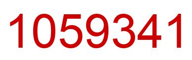 Number 1059341 red image