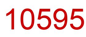 Number 10595 red image