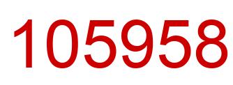 Número 105958 imagen rojo