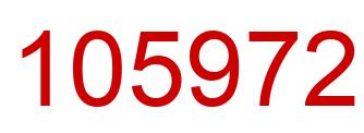 Número 105972 imagen rojo