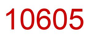 Number 10605 red image