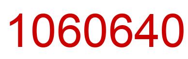Número 1060640 imagen rojo