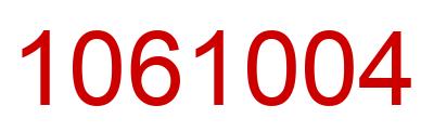Número 1061004 imagen rojo