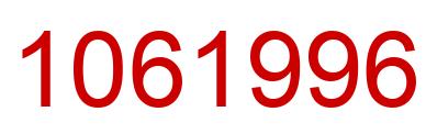 Número 1061996 imagen rojo