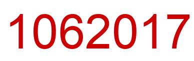 Número 1062017 imagen rojo