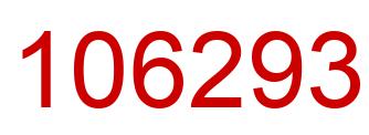 Number 106293 red image