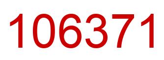 Number 106371 red image