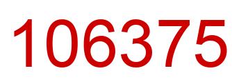 Number 106375 red image