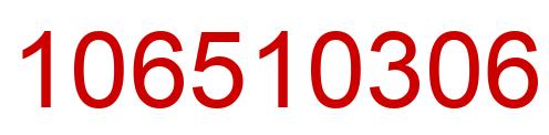 Número 106510306 imagen rojo